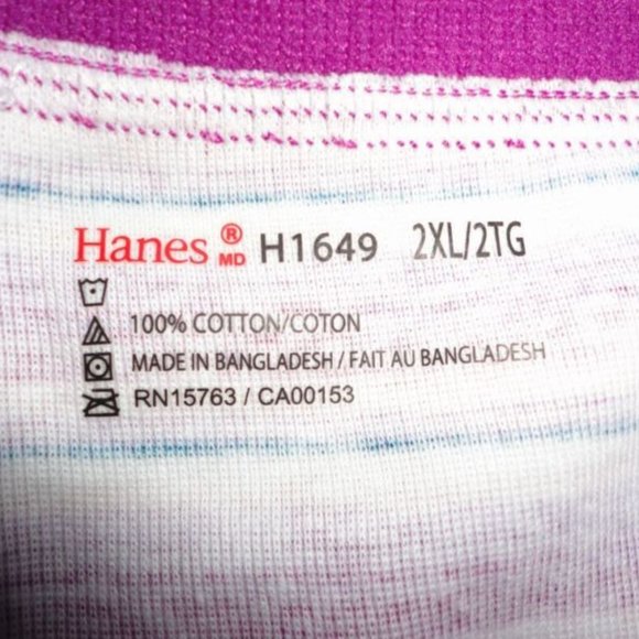 Hanes women's cotton panties Size 2XL - Set of 2 - Picture 2 of 5